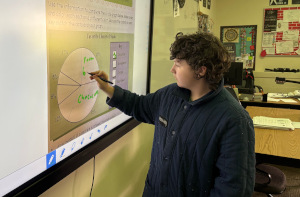 Image: Student using technology in the classroom
